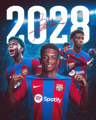 Alejandro Balde renueva con el Barcelona hasta junio de 2028