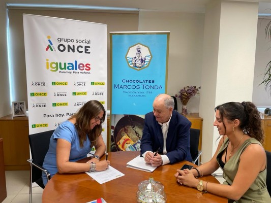 La ONCE y Marcos Tonda harán accesible el etiquetado para personas con discapacidad visual