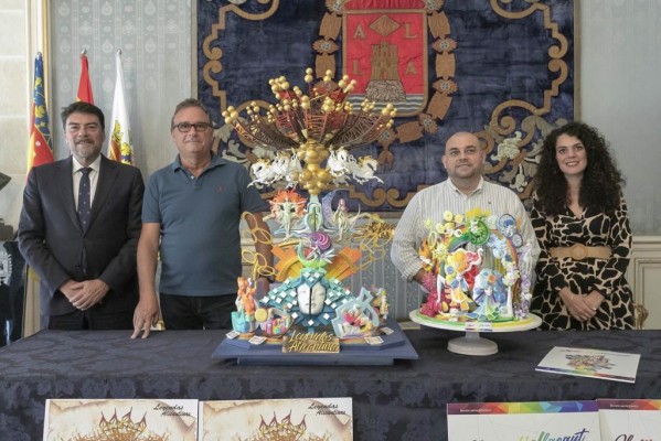 Pedro Espadero y Sergio Gómez repiten y construirán las hogueras oficiales de Alicante de 2024