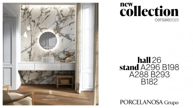 Porcelanosa expondrá en Cersaie las novedades de sus marcas en tres espacios diferentes