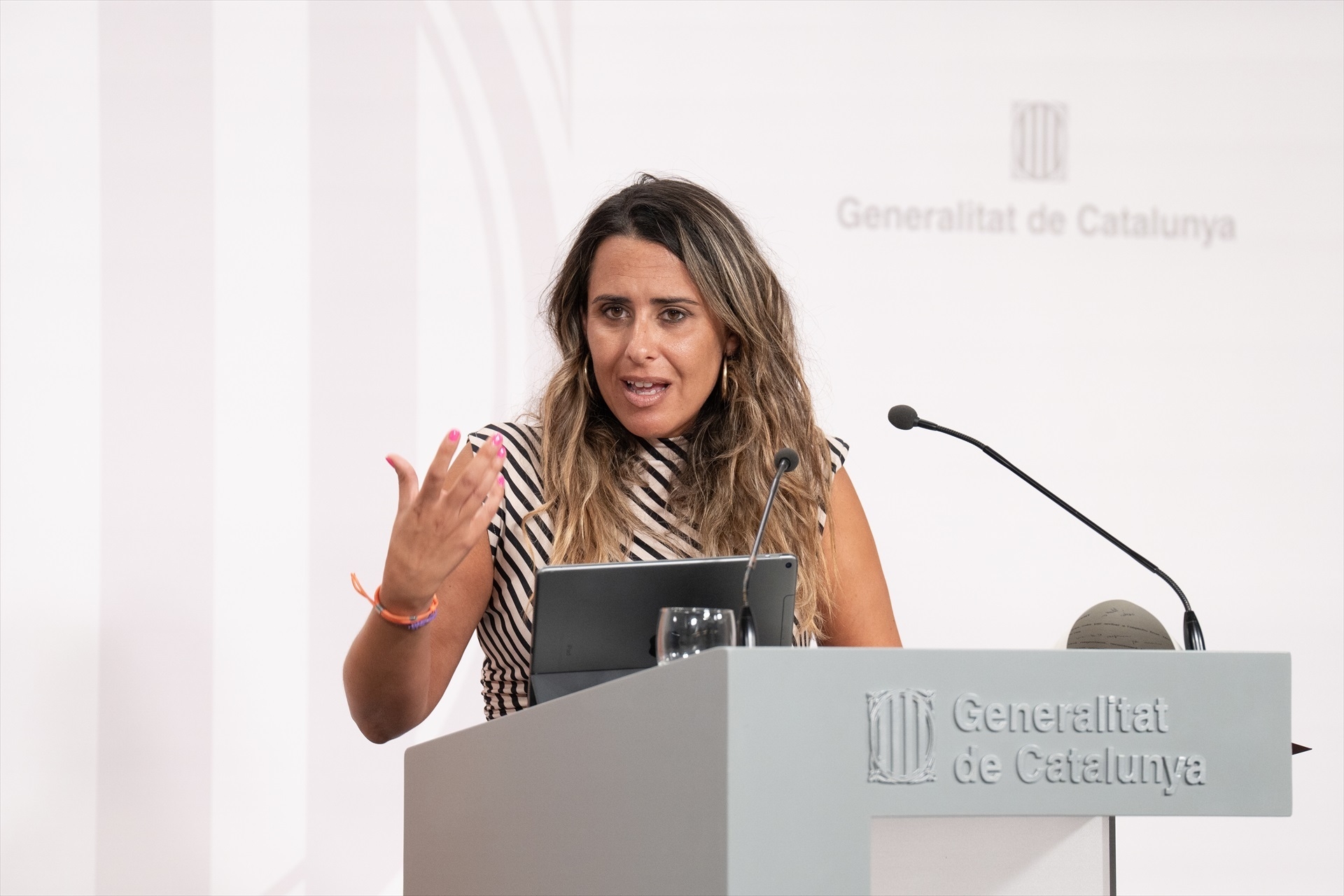 La portavoz del Govern, Patrícia Plaja. Foto: D.ZORRAKINO/EP - 