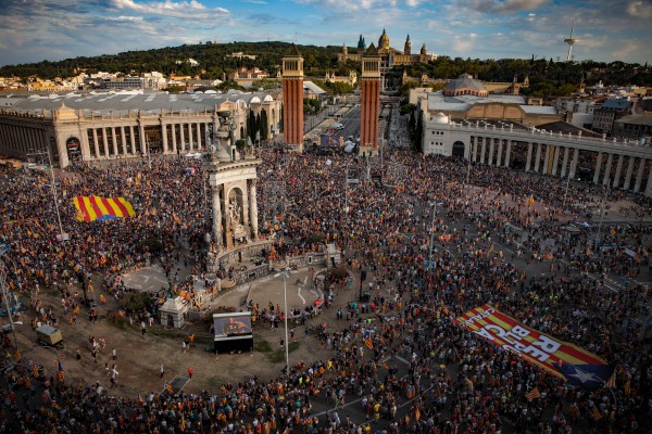 Aragonès celebra las movilizaciones de la Diada y pide 