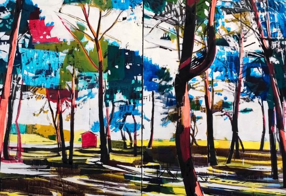 El pintor murciano Manuel Pérez lleva sus confluencias del color a Lorca
