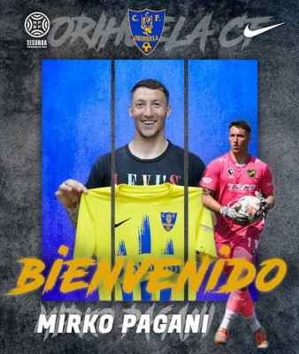 El Orihuela incorpora al portero Mirko Pagani
