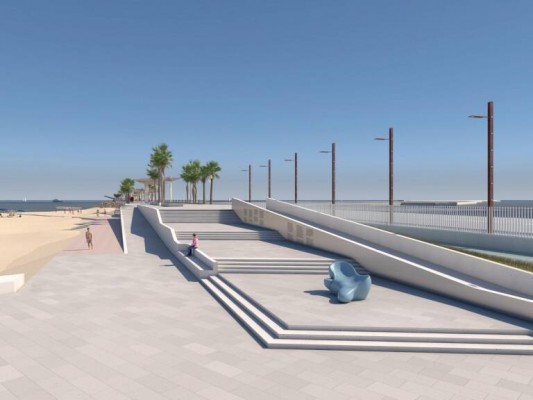 La parte terrestre del pantalán del Port de Sagunt será accesible desde la playa
