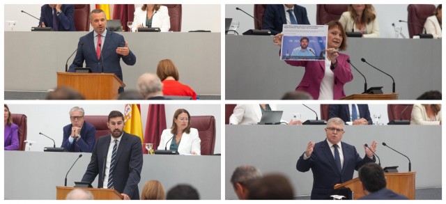Los ataques y las réplicas más destacados en la investidura de López Miras