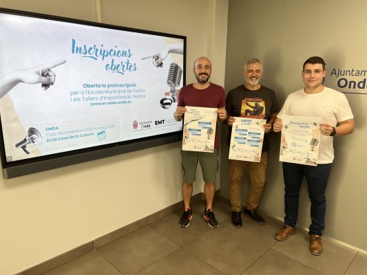 Onda acoge una nueva edición de la Escuela Municipal de Teatro y sus talleres de improvisación