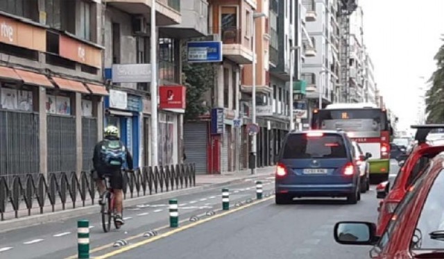 El 'contrainforme' del colectivo ConBici al de la Policía Local de Elche para eliminar carriles bici