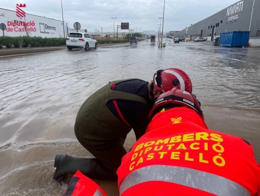 La DANA descarga con fuerza: intensidad muy fuerte en Castellón con 185 l/m2 en Borriol