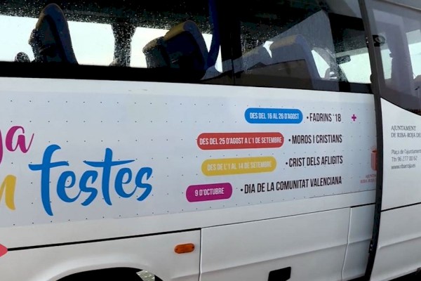 Más de un millar de jóvenes utilizaron el bus Jove durante las fiestas de Fadrins de Riba-roja