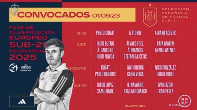 Javi Guerra, Diego López y Fran Pérez, citados con 'La Rojita'