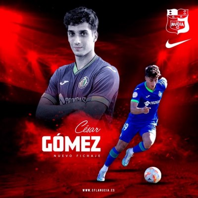 La Nucía refuerza su ataque con el goleador César Gómez
