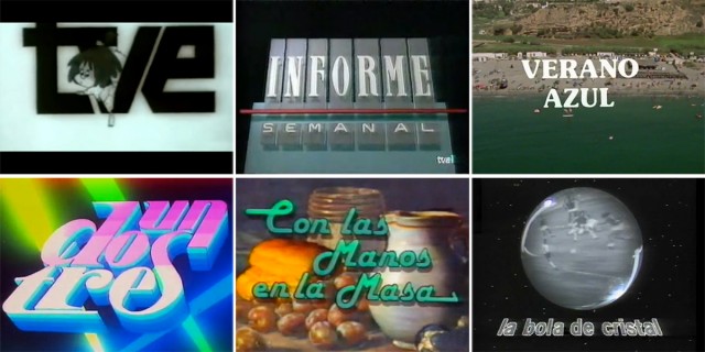 Diseños de cabeceras míticas de la televisión española. Un dos tres, responda otra vez