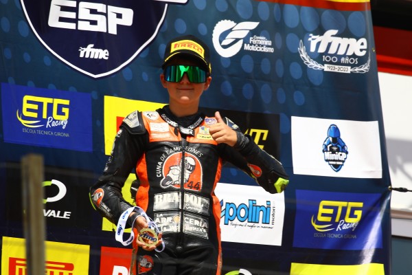 Enzo Zaragoza cierra la temporada de MiniGP160 Spain Series con una victoria
