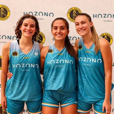 La cadete Julia Blancafort, la júnior Alba Alguacil y la sénior Laura Pérez entrenan con el Jairis