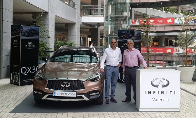 Centro Infiniti Valencia expone el nuevo QX30 en Aqua