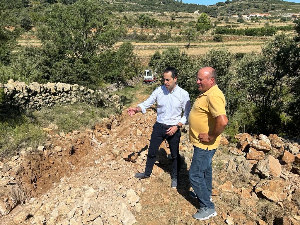 La Diputación continúa las obras de ampliación y mejora de la red de agua potable en Culla