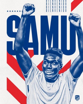 Samu Omorodion firma su contrato con el Atlético por cinco temporadas

