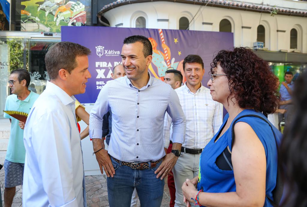 Vicent Mompó subraya el compromiso de la Diputació con el desarrollo de Xàtiva 