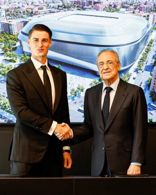Kepa Arrizabalaga, presentado como jugador del Real Madrid: 