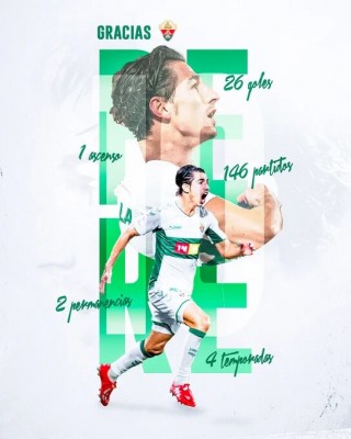 El Elche anuncia el traspaso de Pere Milla al Espanyol