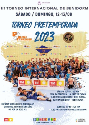 El nuevo TM Benidorm se estrena en la pretemporada ante Cuenca y Volendam
