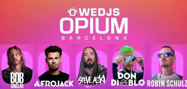 Bob Sinclair y Steve Aoki, cabezas de cartel de la recta final de ‘Wedjs’ en Opium Barcelona
