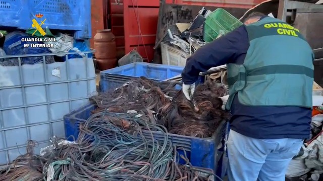 Cae una banda que se dedicaba a robar cables de cobre por toda la Región