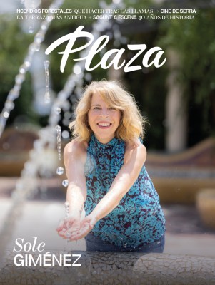 Sole Giménez, portada de agosto de la revista Plaza 
