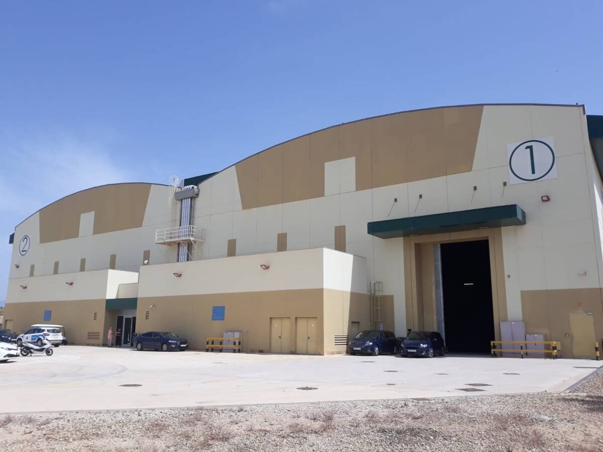 El edificio del plató número 1 del complejo cinematográfico de Ciudad de la Luz, en Alicante. - 