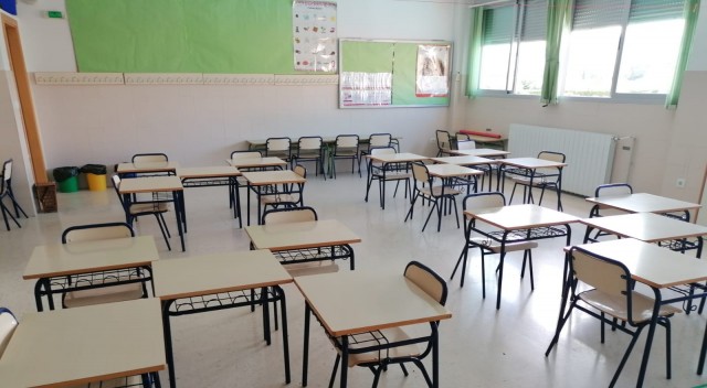 El Verger renueva vigas y pilares del colegio Segària y acaba con años de humedades