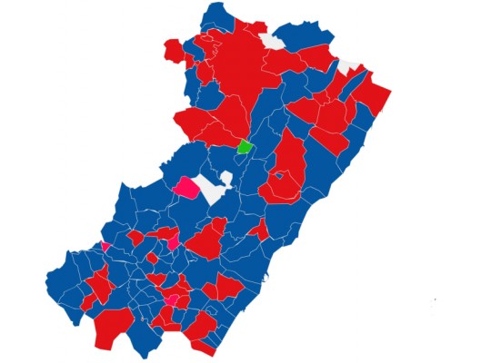El PP tiñe de azul casi dos tercios de Castellón: en los grandes núcleos manda el liderazgo local