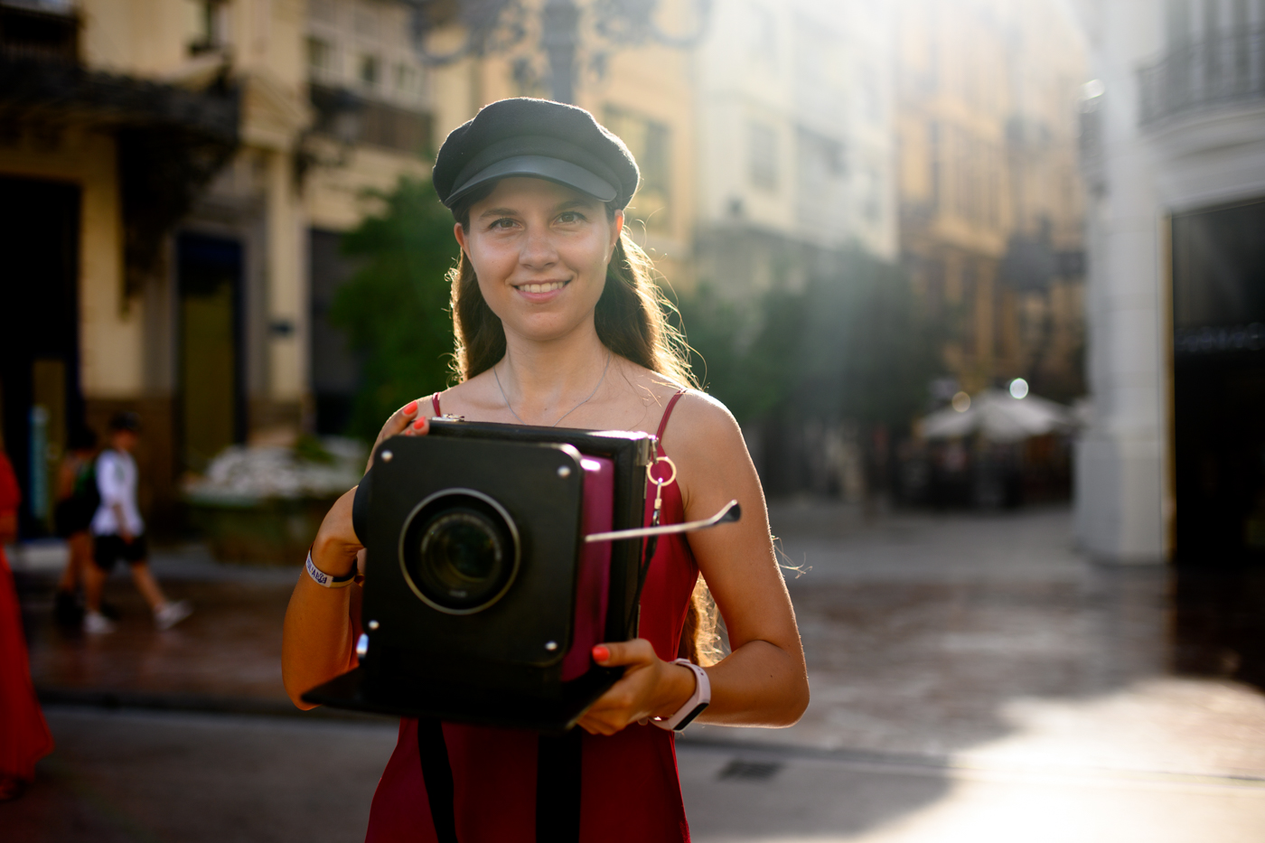 Olga, la fotógrafa de la Plaza del Ayuntamiento 
