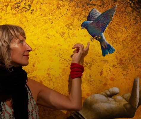 La Sala Maria Sorolla de Moncofa acull la mostra de pintures 'Un camí amb cor' de Nicoletta Tomas