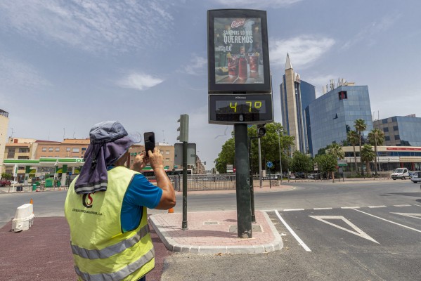 Seis ciudades de la Región entran en el top 10 de la ola de calor: Alhama, la más calurosa de España con 44 grados