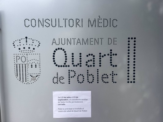 Quart ofrece transporte gratuito para compensar el cierre del consultorio auxiliar 