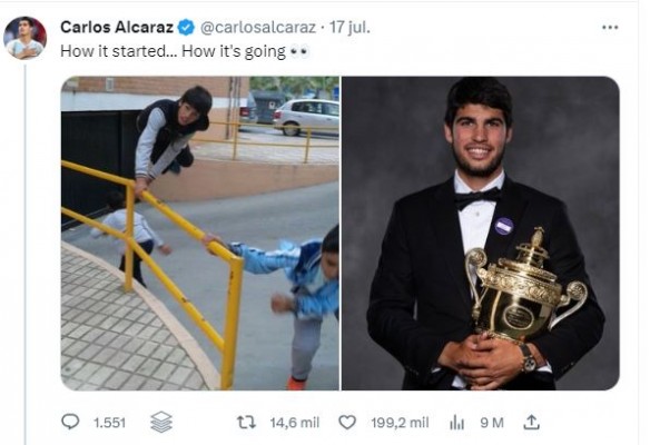 Alcaraz es el primer clasificado para la Copa de Maestros... a mediados de julio