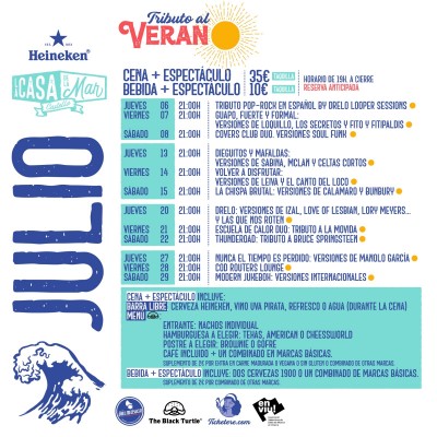 La Casa de la Mar rinde tributo este verano y fusiona música y gastronomía
