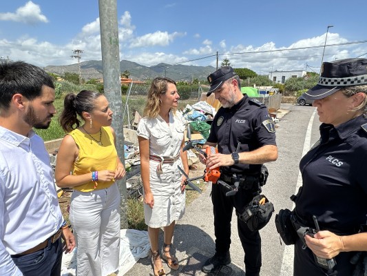 Castelló ya combate los vertidos incontrolados de la Marjaleria con cuatro drones de la Policía Local