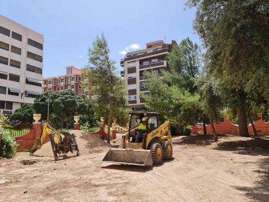 Arrancan las obras de remodelación del Jardín de la Música de Elda