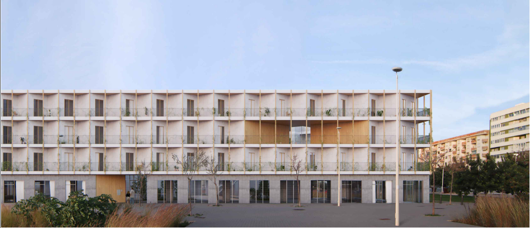 Representación virtual del futuro edificio. Foto: Ajuntament de Gandia - 