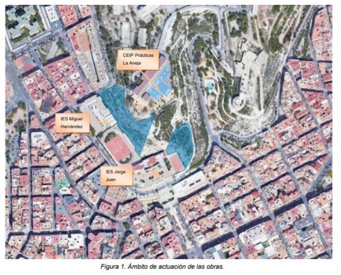 Alicante invierte 604.910 € en mejorar la seguridad y proteger los taludes del Tossal