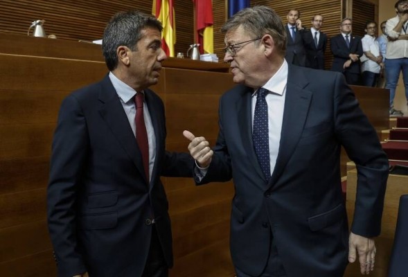 El PP y Vox pedirán acelerar el cambio y el PSPV y Compromís defenderán su gestión en el debate de investidura