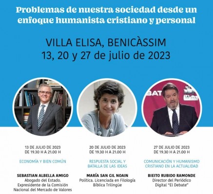 Benicàssim debate la respuesta humanista a los retos sociales en economía, política y comunicación
