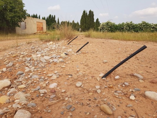 El Consorcio del río Mijares retira cientos de metros de tubos de plástico del paraje fluvial
