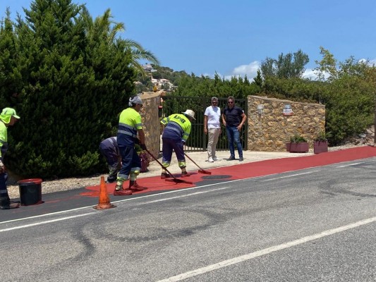 Finalizan las obras de mejora de conectividad entre el centro de l'Alfàs y la urbanización del Cautivador 