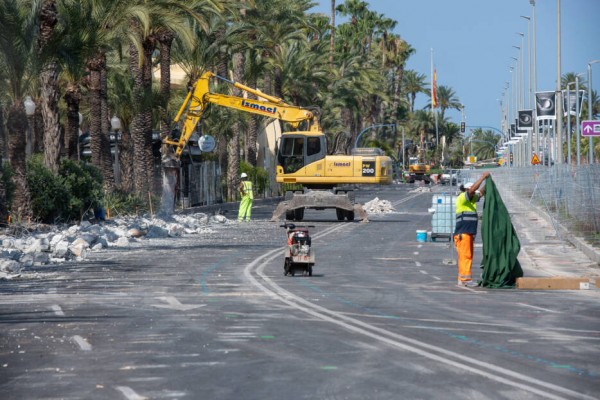 Obras en el centro