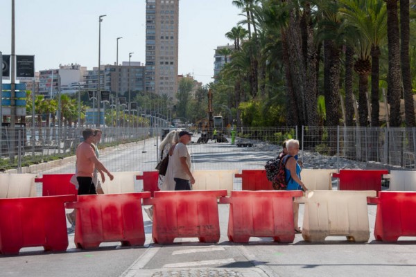 Las obras del Centro de Alicante: Vox exige instaurar un preaviso; Compromís, planificación