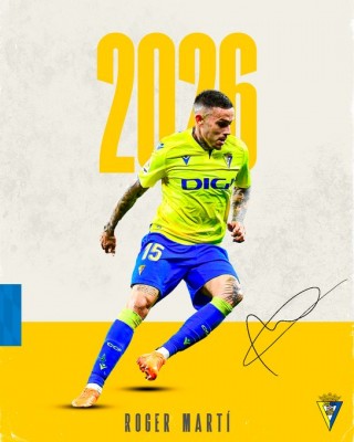 Roger Martí se vincula al Cádiz para las tres próximas temporadas