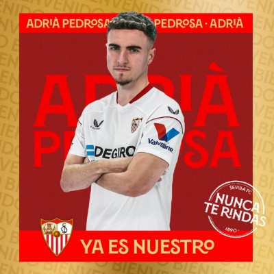 Adrià Pedrosa, nuevo jugador del Sevilla hasta junio de 2028